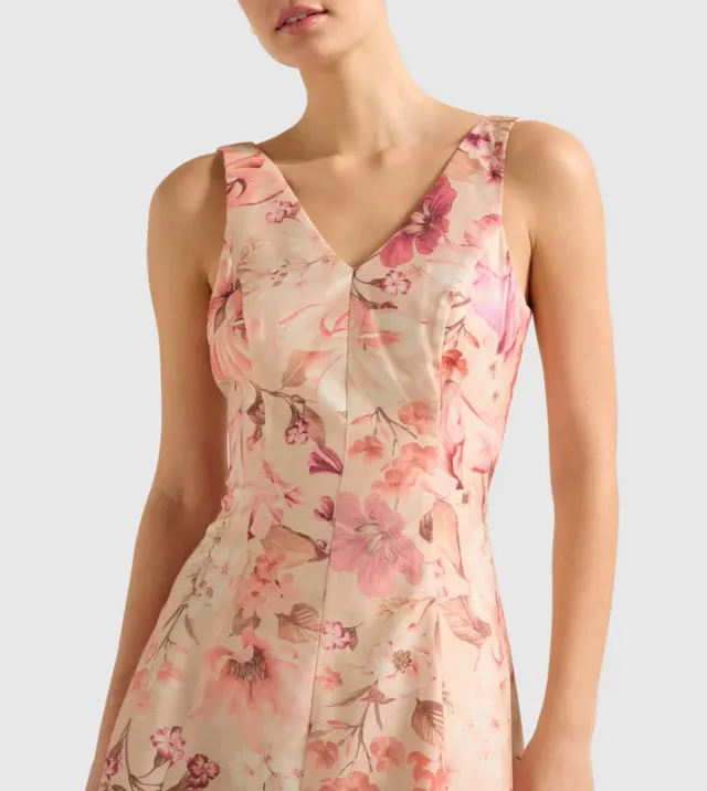 AUBREY Printed Sleeveless Midi Dress – صورة 3
