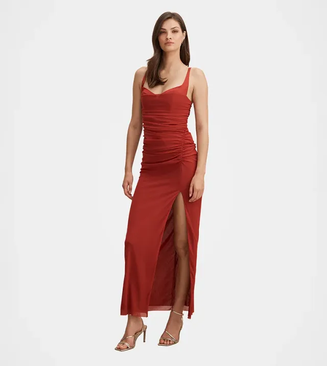 Evie Ruched Mesh Bodycon – صورة 2
