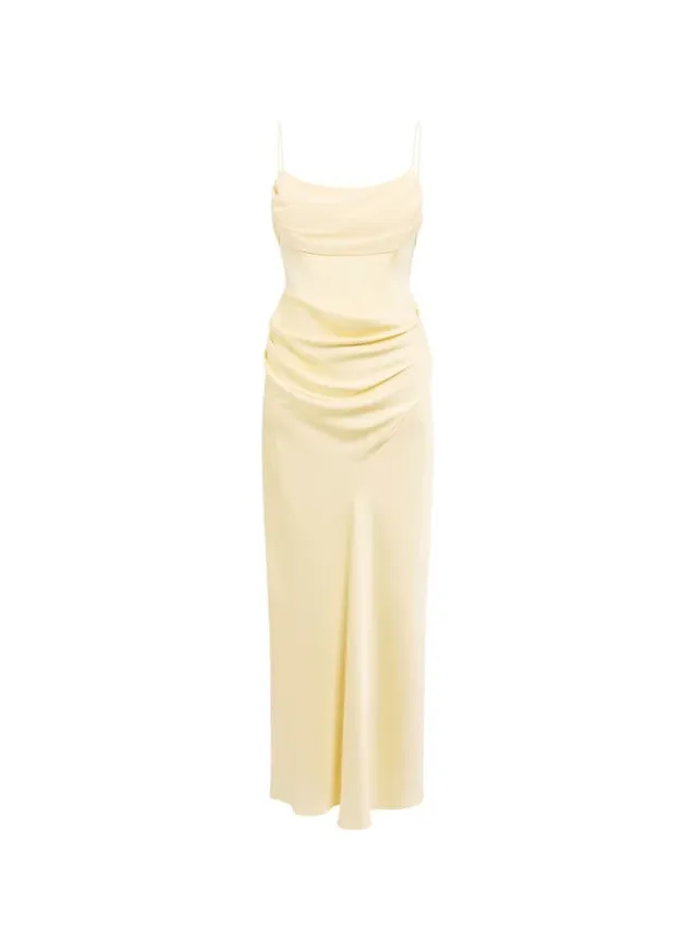 Claudia Petite Corset Maxi Dress