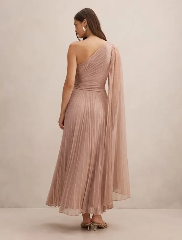 Samara One Shoulder Plisse Maxi – صورة 4