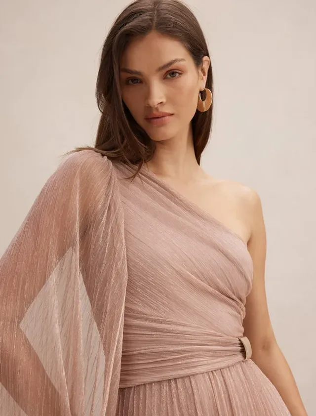 Samara One Shoulder Plisse Maxi – صورة 3