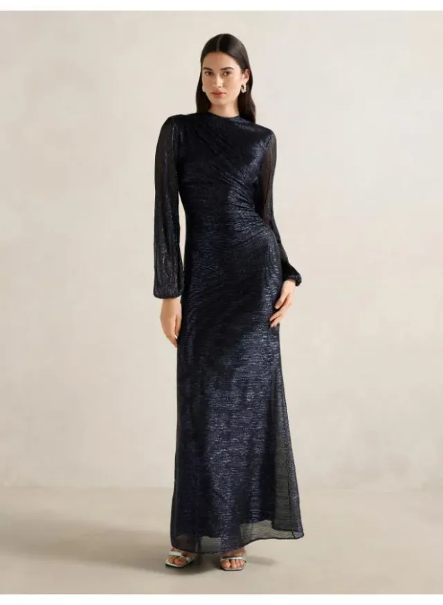 Kristen Long Sleeve Plisse Maxi