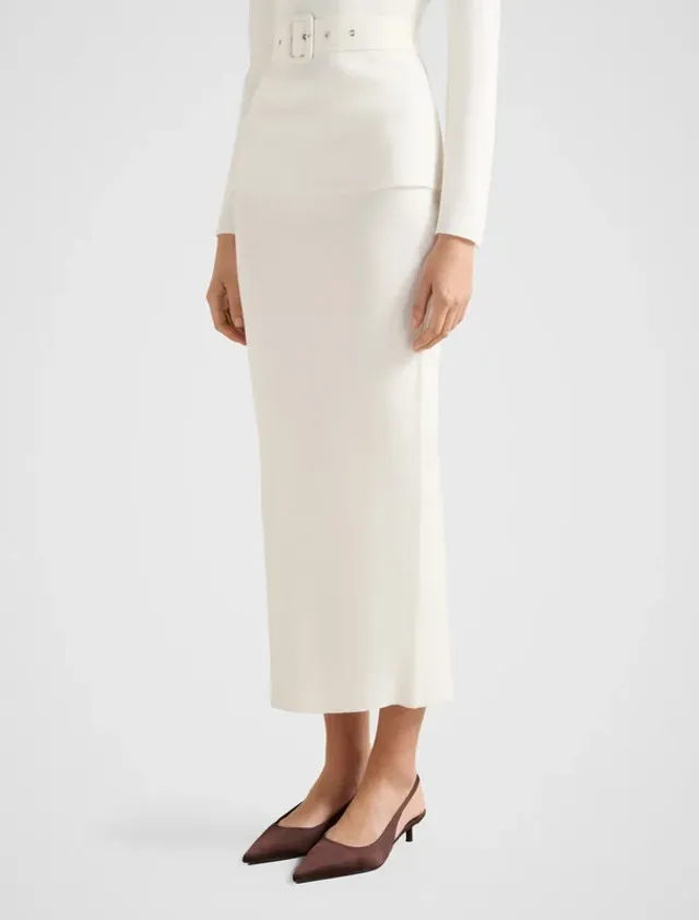 Arabella Knit Midi Skirt – صورة 2