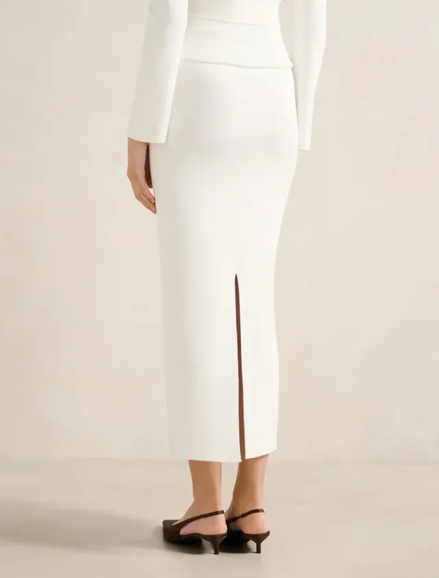 Arabella Knit Midi Skirt – صورة 3