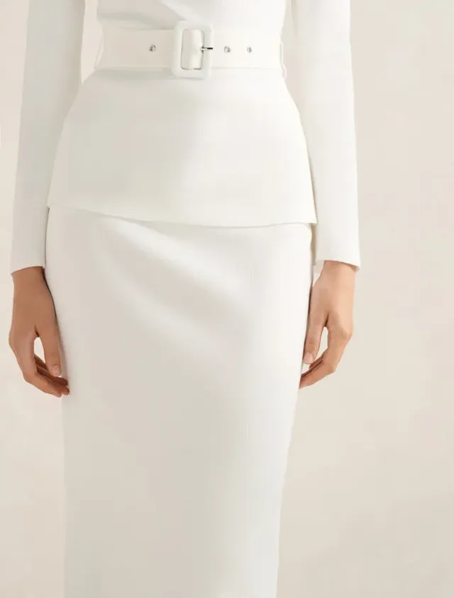 Arabella Knit Midi Skirt – صورة 5