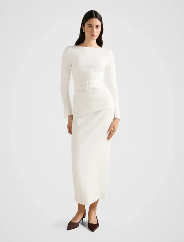 Arabella Knit Midi Skirt – صورة 8