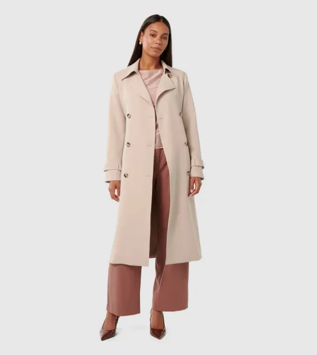 LEANNE Crepe Trench Coat – صورة 2