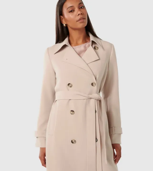 LEANNE Crepe Trench Coat – صورة 4