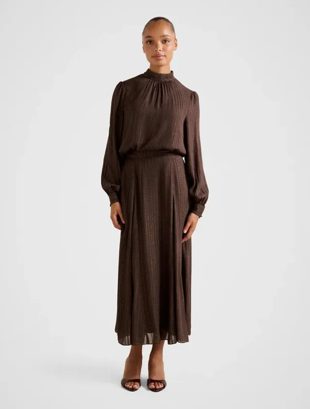 PRESLEE Godet Midi Skirt