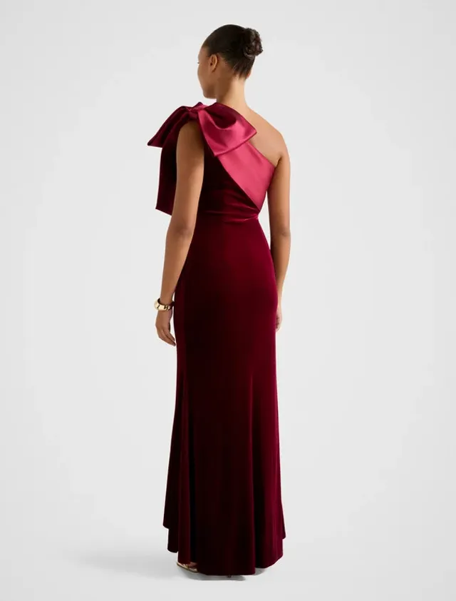 DELTA Velvet Bow Maxi Dress – image 2