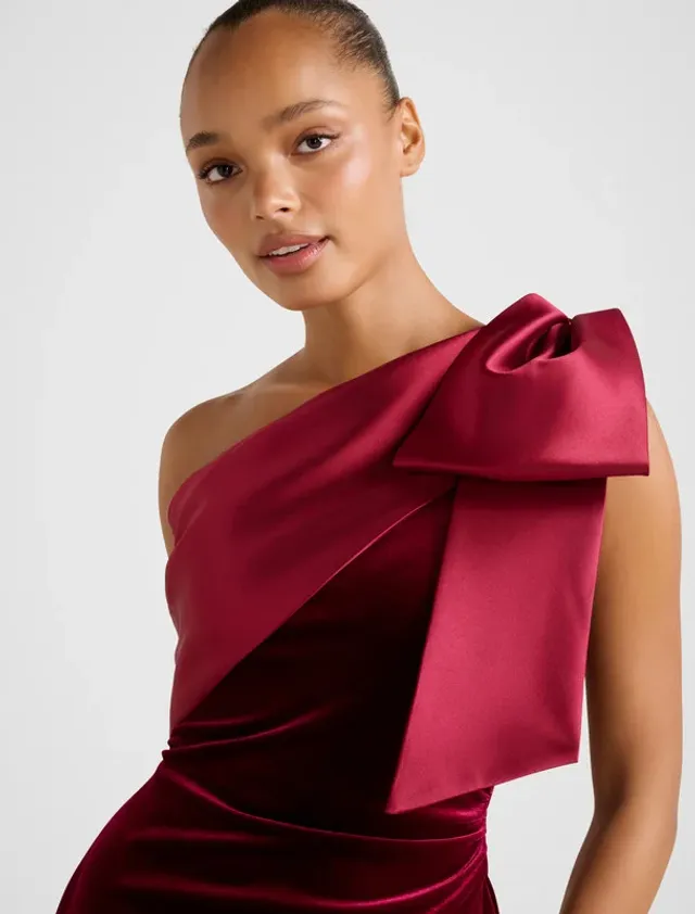 DELTA Velvet Bow Maxi Dress – image 3