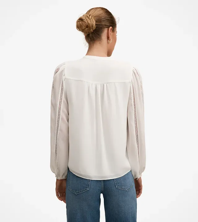 Alexis Lace Trim Blouse – صورة 2