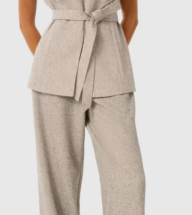 Jackie Textured Wide Leg Pant – image 4