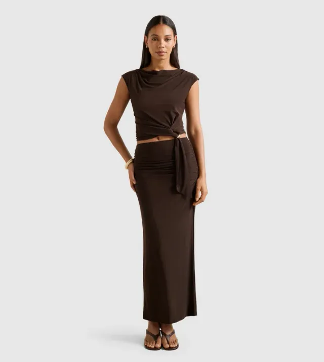 Jazelle Hardware Drape Detail Top – صورة 5