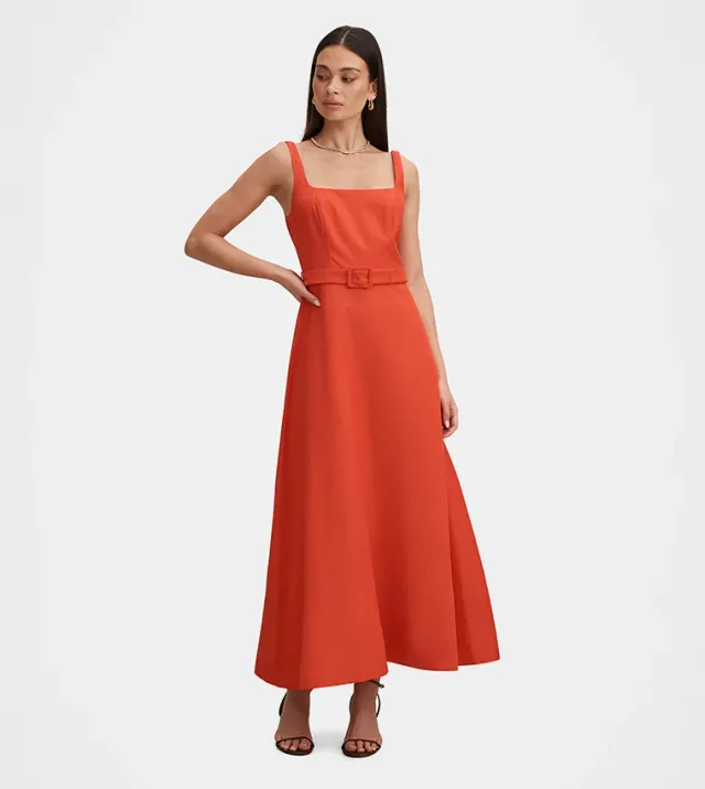 Hayden Square Neck Midi