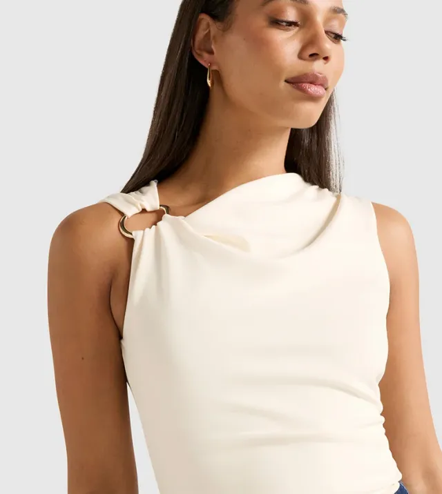 Becca Hardware Detail Draped Top – صورة 4