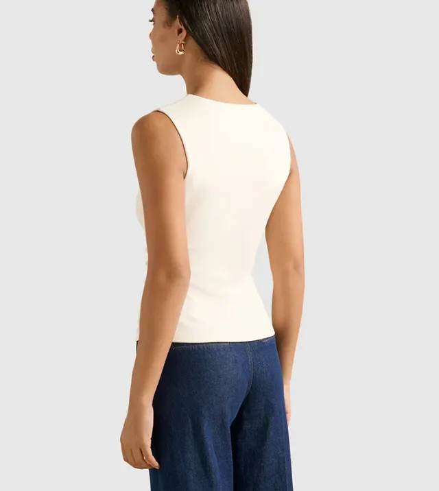 Becca Hardware Detail Draped Top – image 3