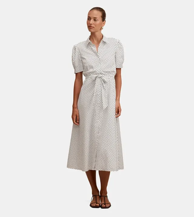 Harper Draw Cord Midi Dress