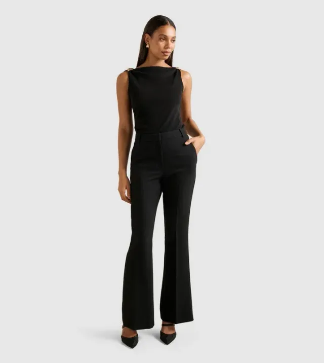 CLEO Metal Accent Cowl Neck Top – صورة 2