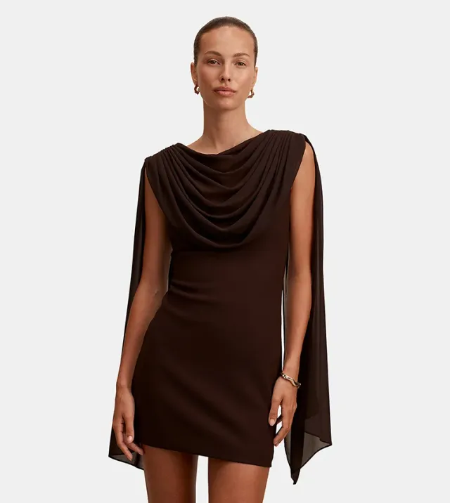 Bowie Mini Dress With Shawl