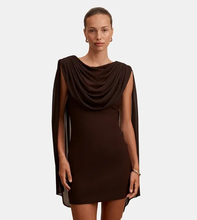 Bowie Mini Dress With Shawl – image 4