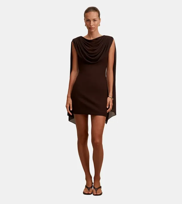 Bowie Mini Dress With Shawl – image 5