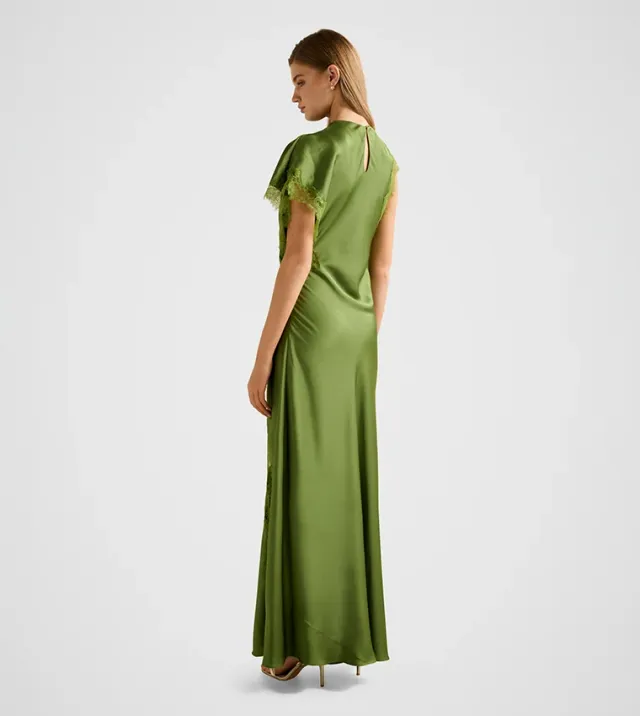 Kody Satin Lace Asym Dress – صورة 3
