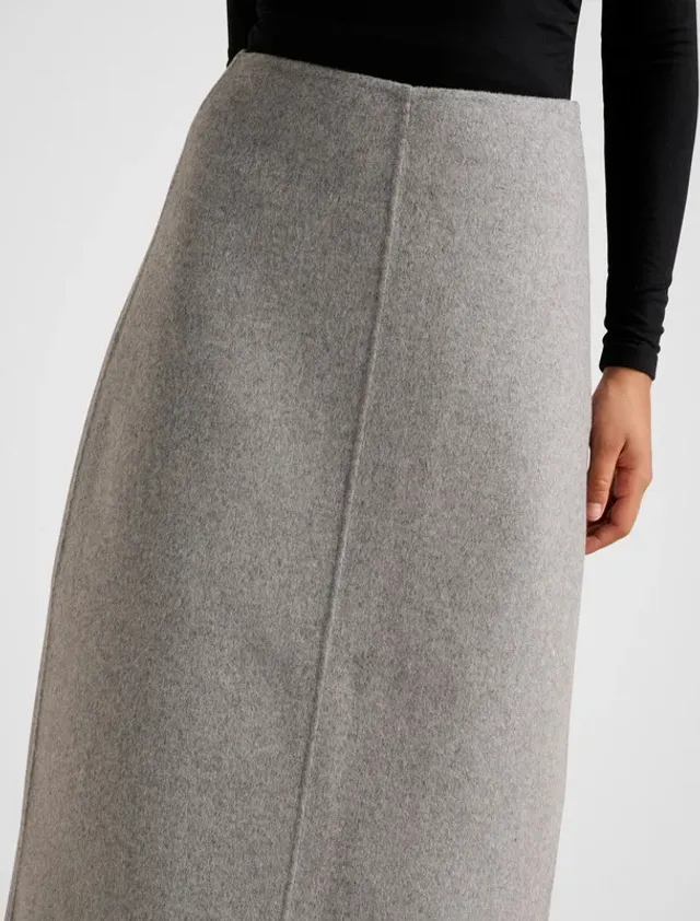 AMARA Felled Circle Midi Skirt – صورة 3