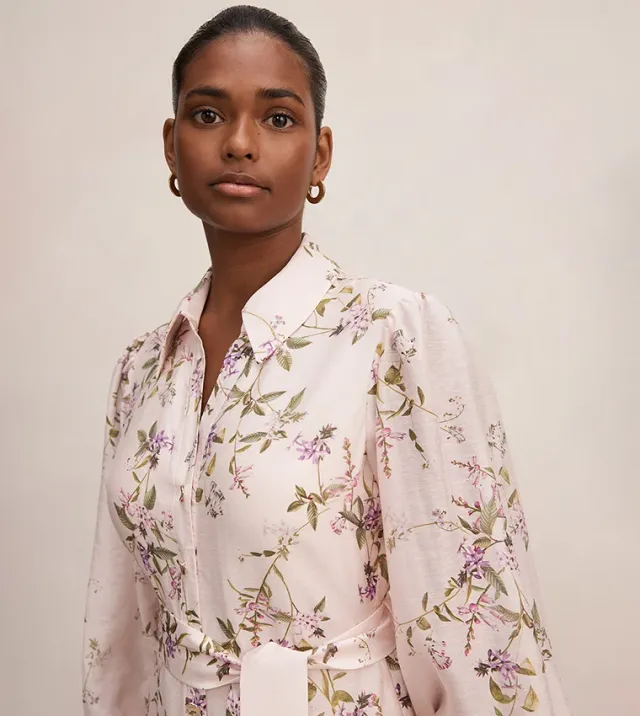 Hazel Petite Shirt Midi Dress – صورة 4