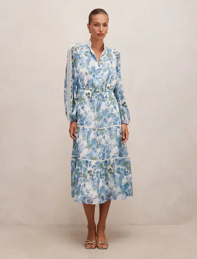 Preslee Godet Midi Dress