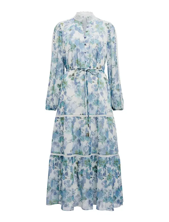 Preslee Godet Midi Dress – صورة 2