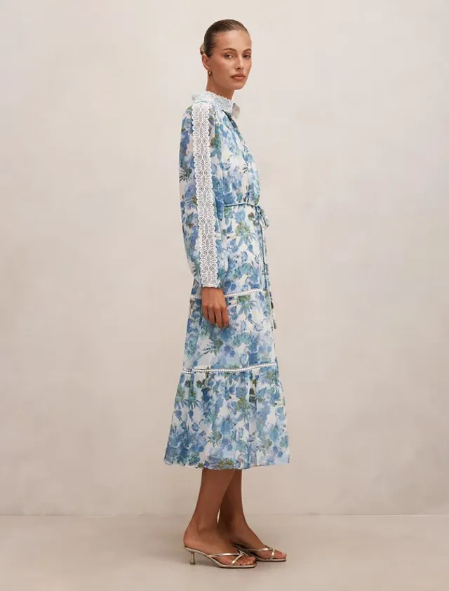 Preslee Godet Midi Dress – صورة 3