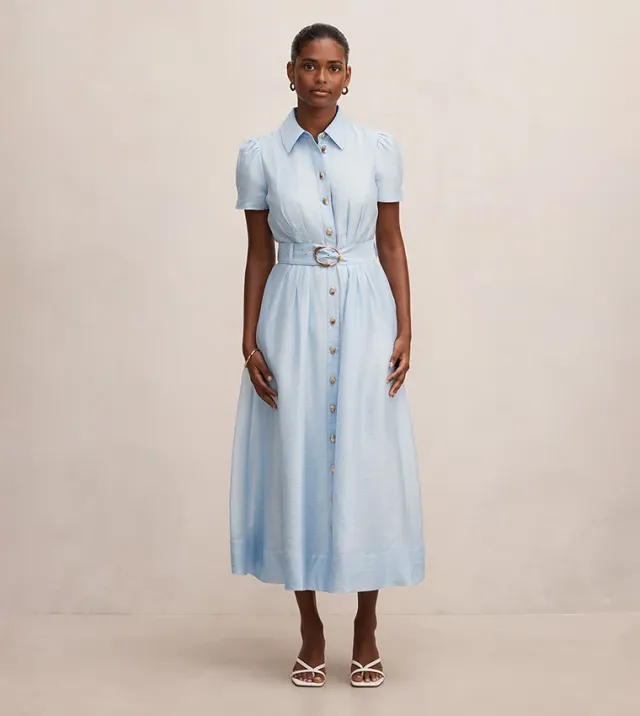Avery Petite Short Sleeve Midi