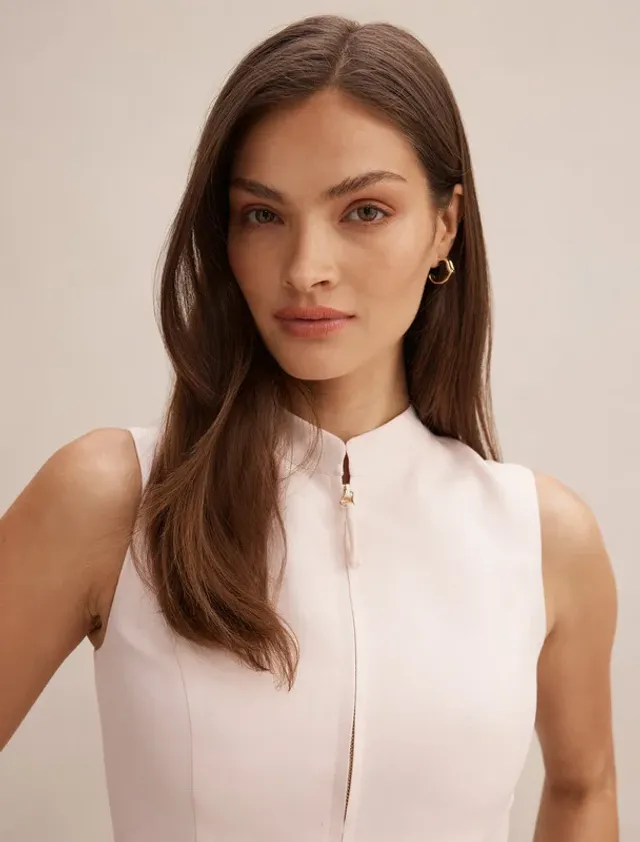 Cecila Belted Linen Top – image 5