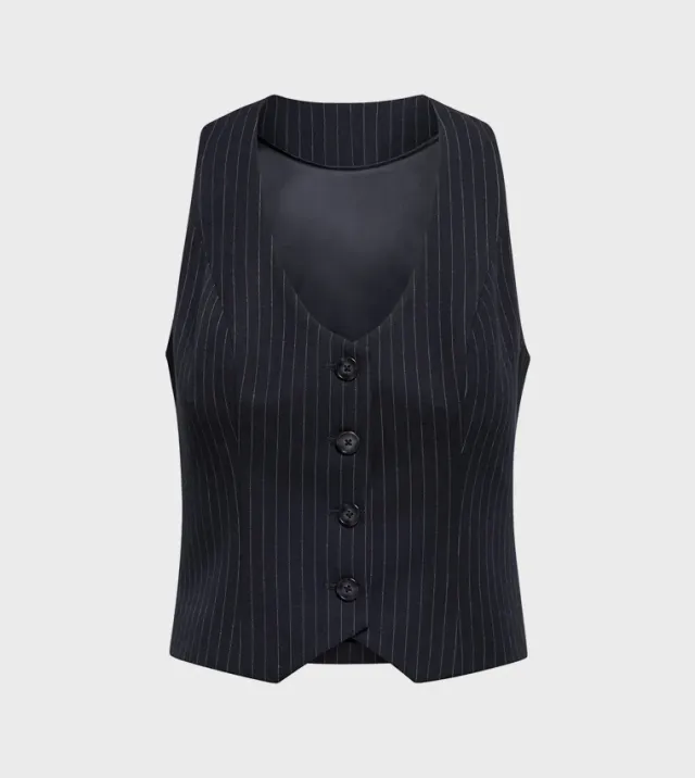 Paloma Pinstripe Waistcoat – صورة 5