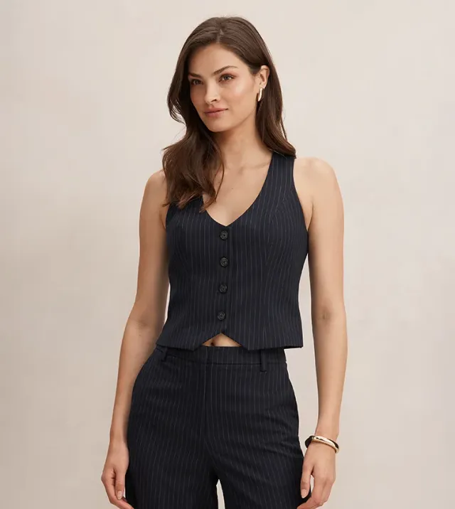 Paloma Pinstripe Waistcoat