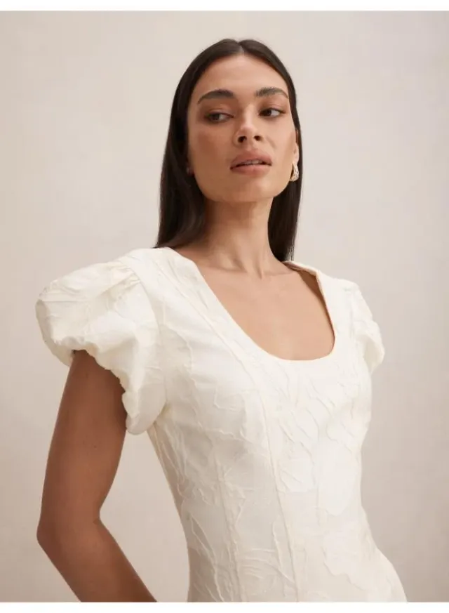 Lily Scoop Jacquard Midi – image 3