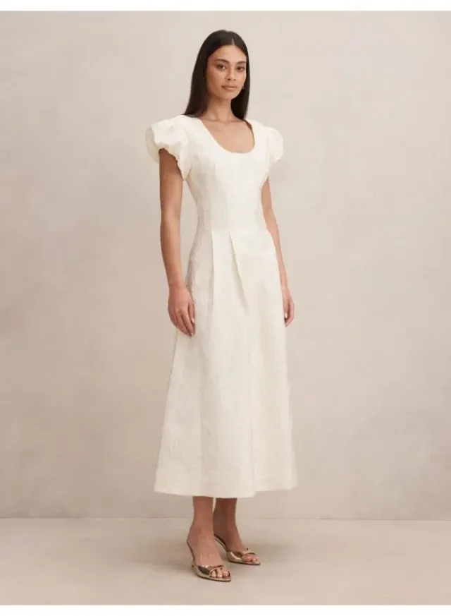 Lily Scoop Jacquard Midi – image 4