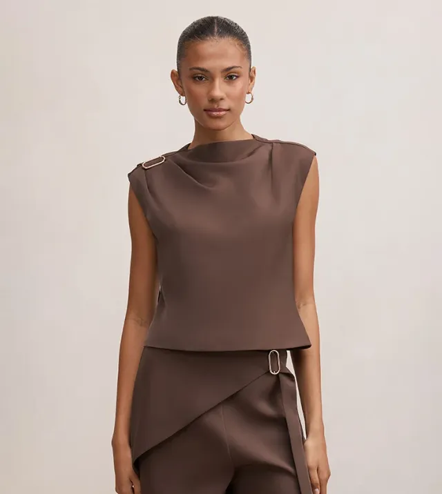 Kris Gold Hardware Detail Top