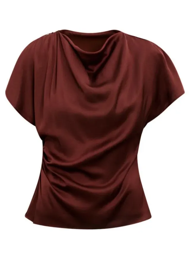 Daya Drape Satin Top – image 6