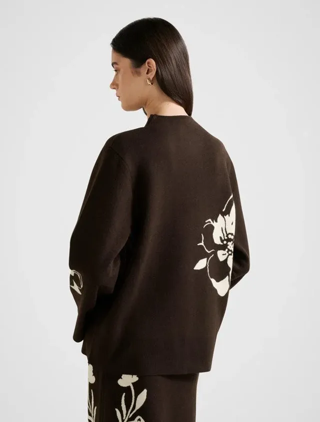 Kn7420-Brown Women's Pullover – صورة 3