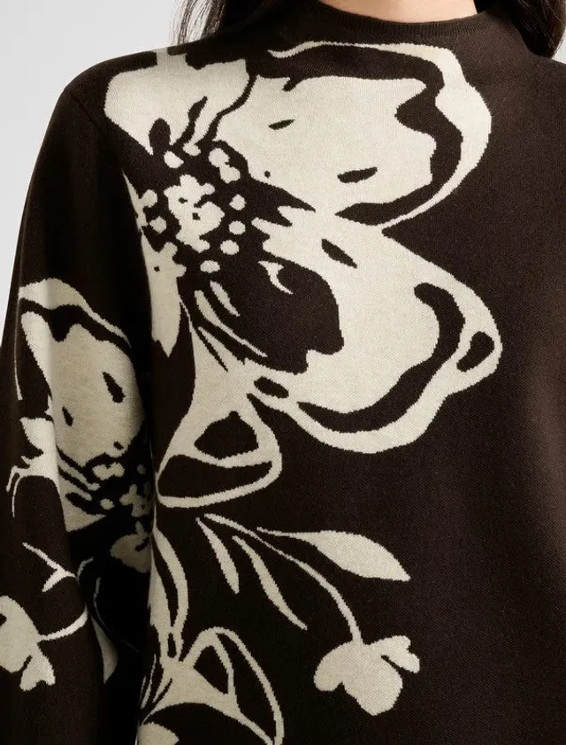 Kn7420-Brown Women's Pullover – صورة 4