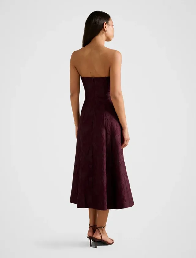 Charlotte Strapless Jacquard Midi – image 2