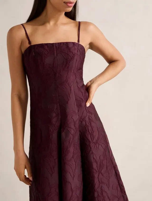 Charlotte Strapless Jacquard Midi – image 5