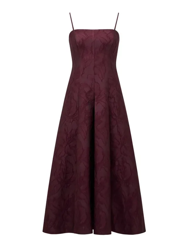 Charlotte Strapless Jacquard Midi – image 8
