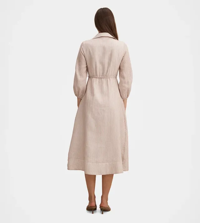 Maisy Silk Blend Shirt Dress – صورة 3