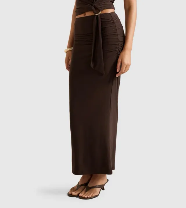 JAZELLE Jersey Maxi Skirt – صورة 5