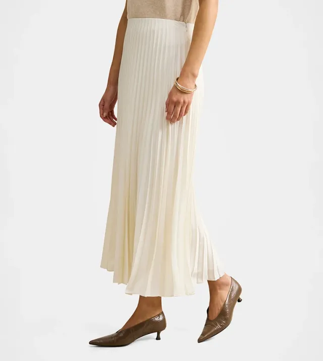 Yasmin Satin Pleated Skirt – صورة 2