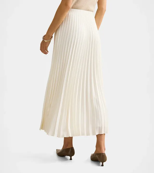 Yasmin Satin Pleated Skirt – صورة 3