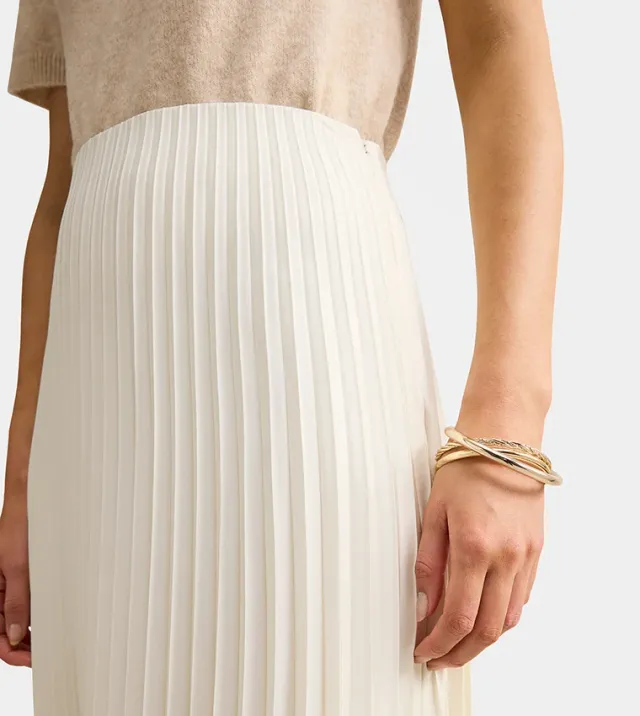 Yasmin Satin Pleated Skirt – صورة 4